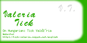 valeria tick business card